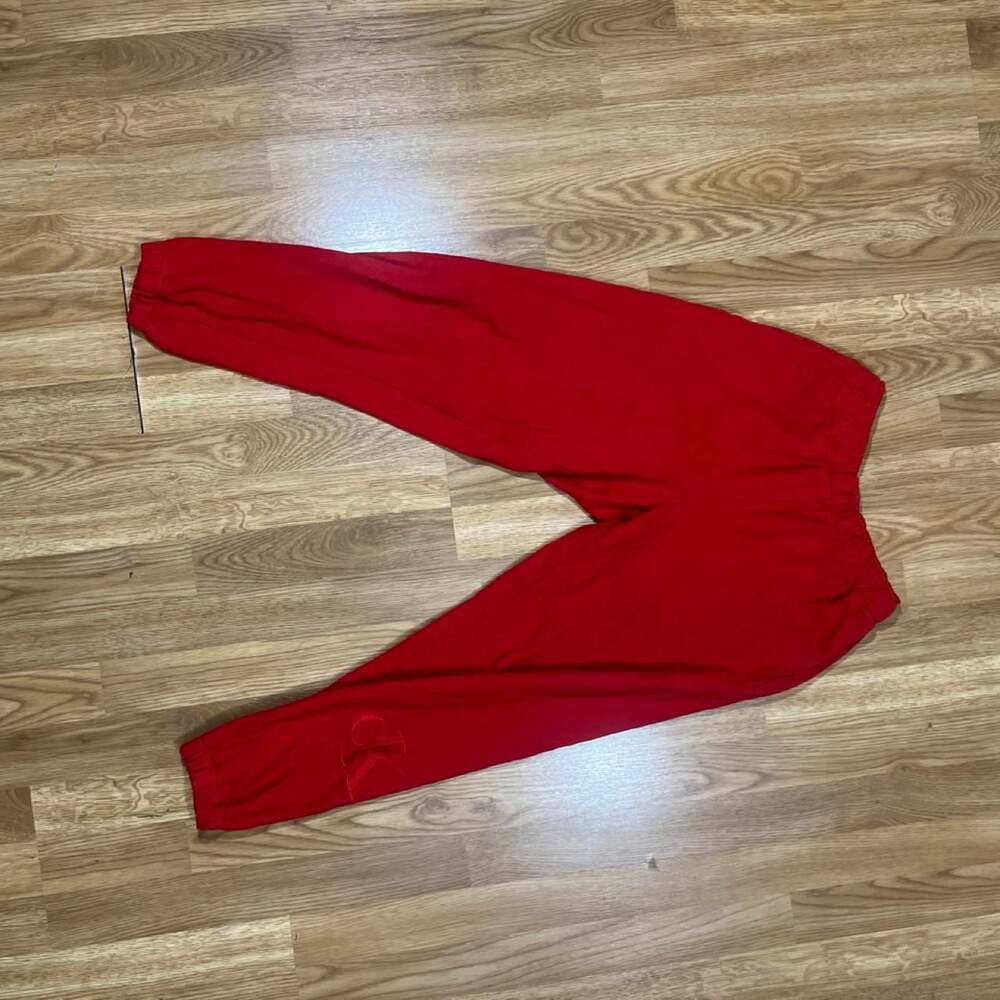Calvin Klein Jeans Red Embroidered CK Logo Jogger Sweatpants